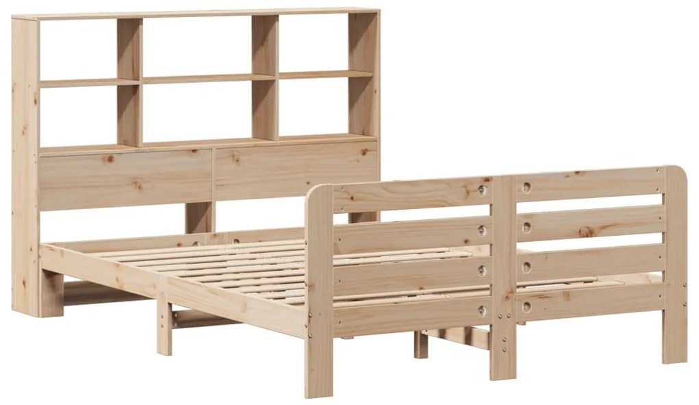 Cama sem colchão 140x190 cm madeira de pinho maciça