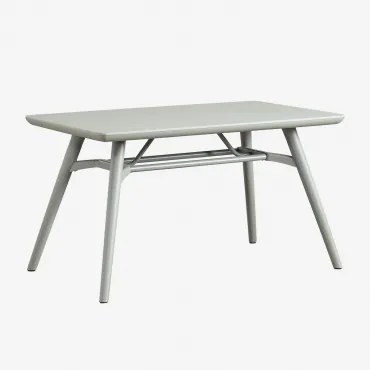 Rectangular Dining Table 135x80 Cm In Scand Polypropylene Verde Cáqui - Sklum