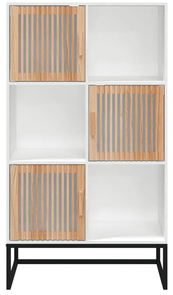 Aparador alto 70x35x125 cm derivados de madeira branco