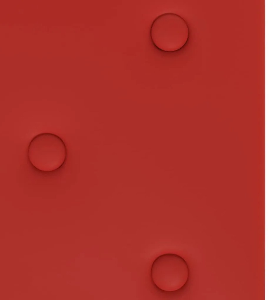 Painel parede 12 pcs 60x30 cm couro art. 2,16 m² vermelho tinto