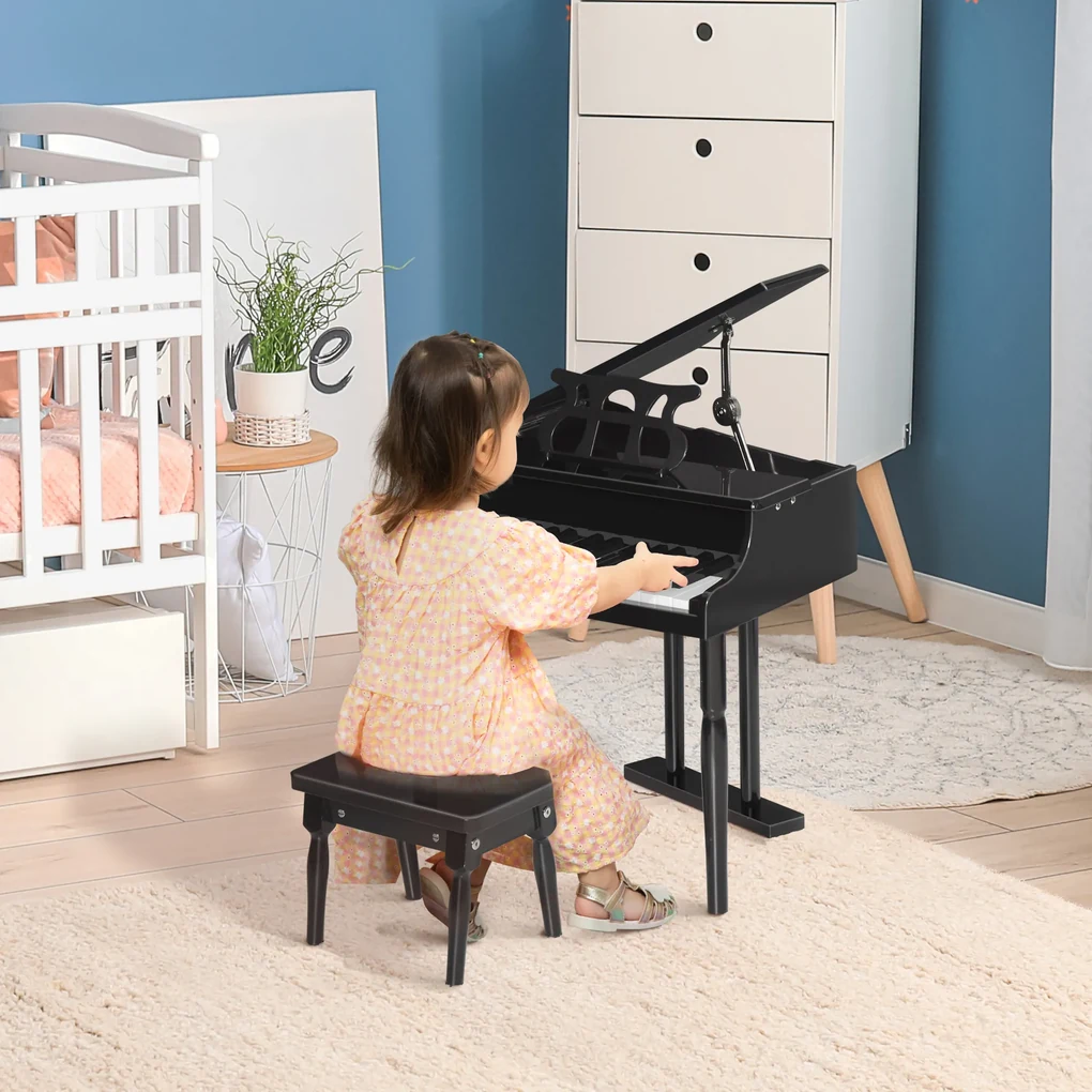 HOMCOM Piano para Crianças com 37 Teclas Piano Infantil com