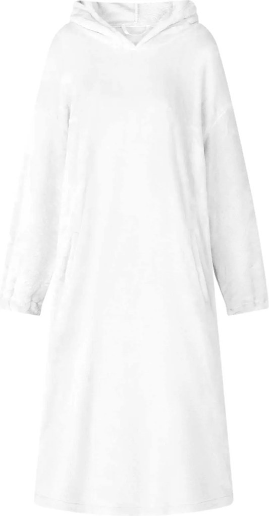 vidaXL Sweatshirt manta Branco m Flanela