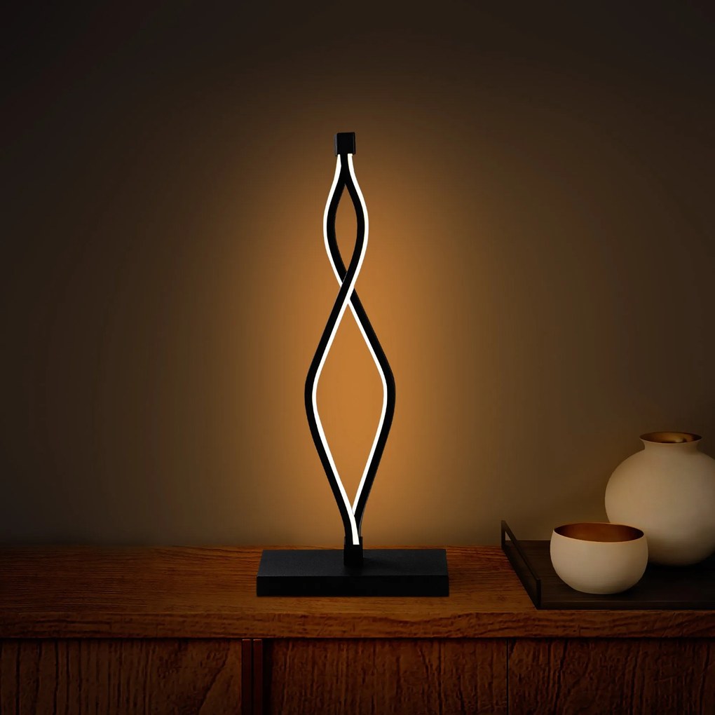 Candeeiro de Mesa Zozo – Preto – 20x48x12 cm