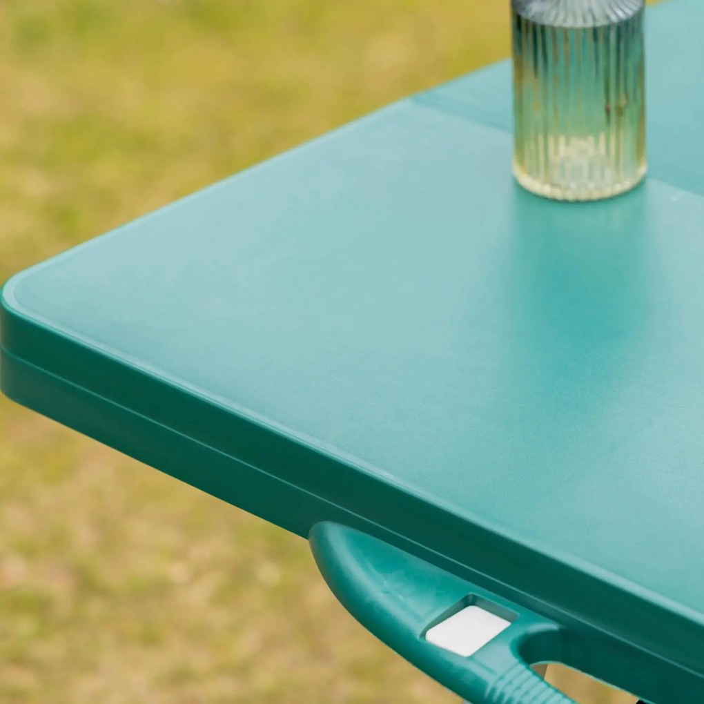 Mesa Dobrável de Acampamento com 4 Cadeiras Bergen – 136x84,5x66 cm –