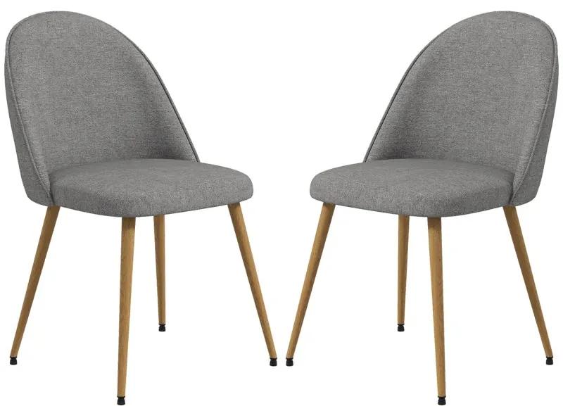 Conjunto de 2 Cadeiras Manfu em Linho - Design Minimalista