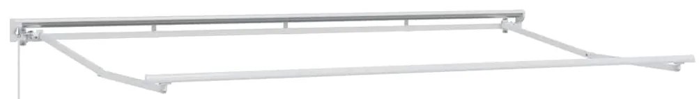 Toldo com Cortina Creme 350 x 200 x 120 cm Tecido, Metal