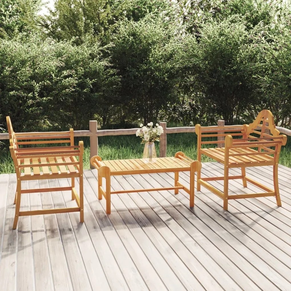 vidaXL Cadeiras de jardim 2 pcs 91x62x94 cm madeira de teca maciça