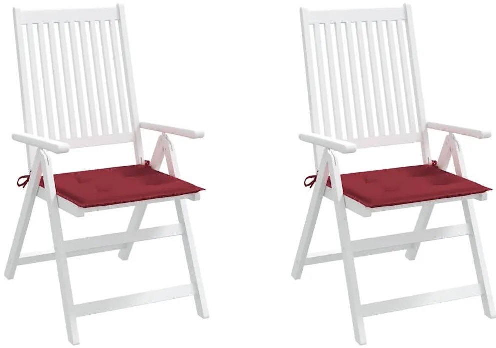 Almofadões p/ cadeiras jardim 2pcs tecido oxford vermelho tinto