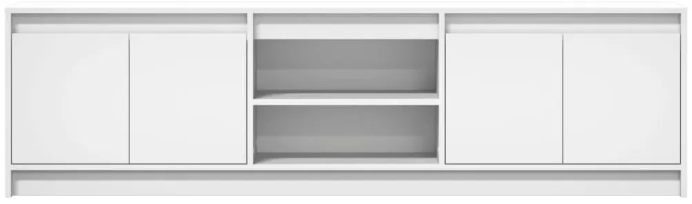 Móvel de TV com luzes LED derivados de madeira branco
