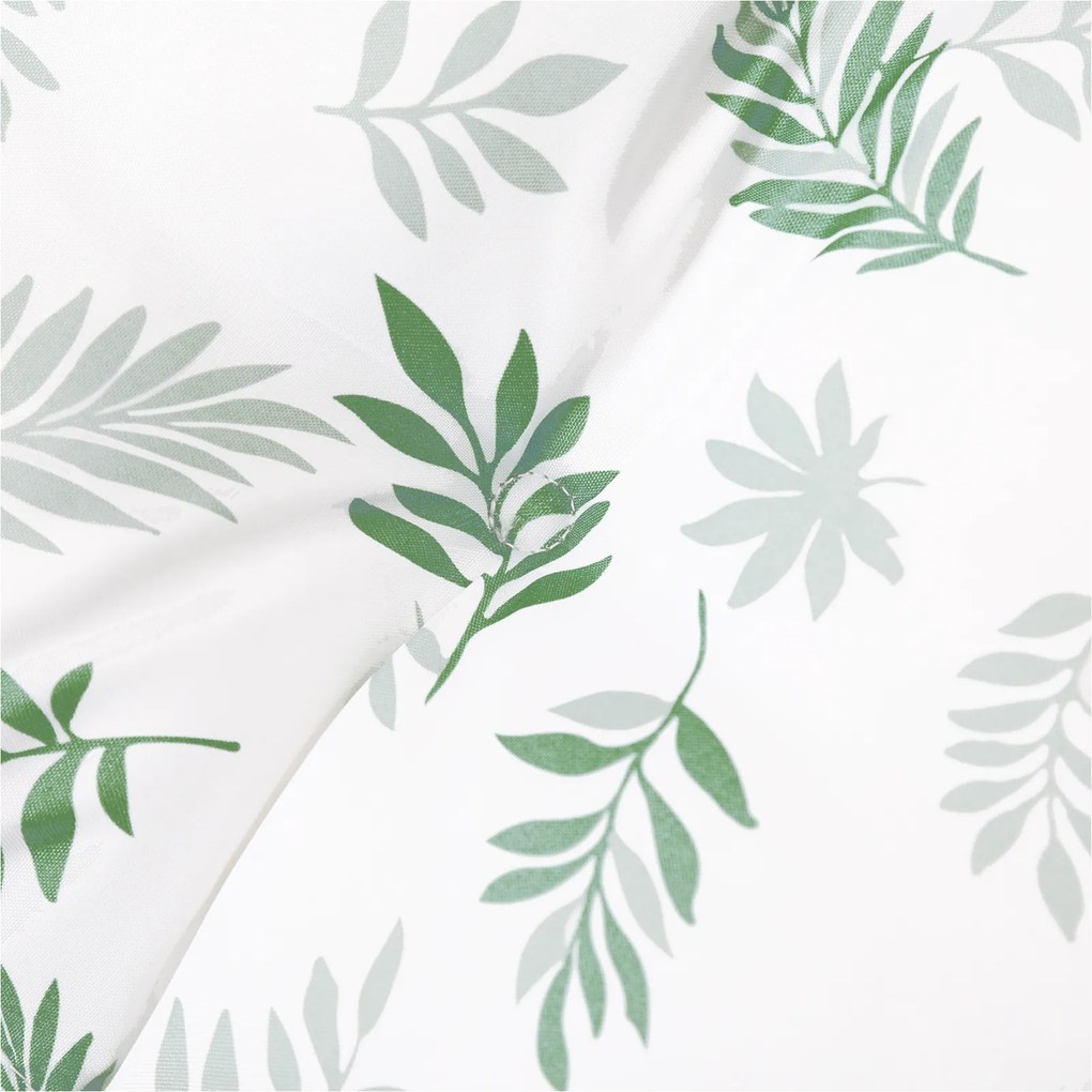 Almofada de Banco de Jardim com Padrão de Folhas - 180x50x4 cm, Feita