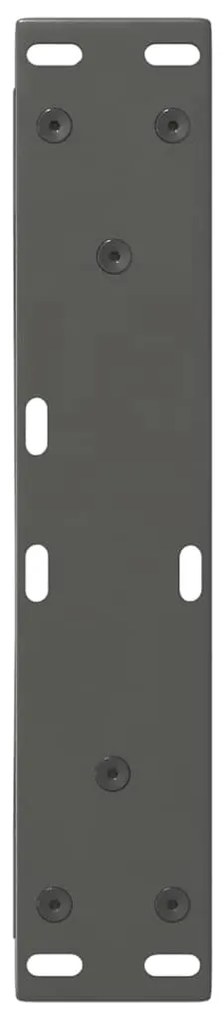 Pés para mesa de centro 2 peças antracite 30x(30-31,3) cm aço