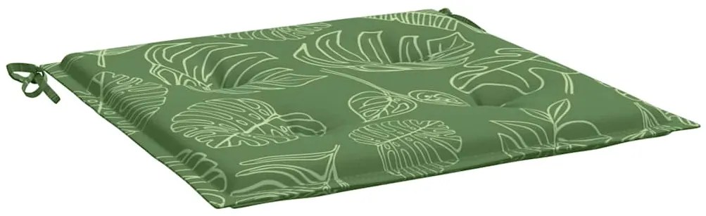 Almofadões p/ cadeira 6pcs 40x40x4cm tecido padrão folhas