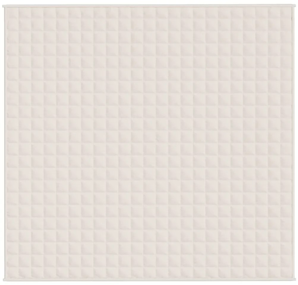 Manta pesada 11 kg 220x235 cm tecido creme-claro