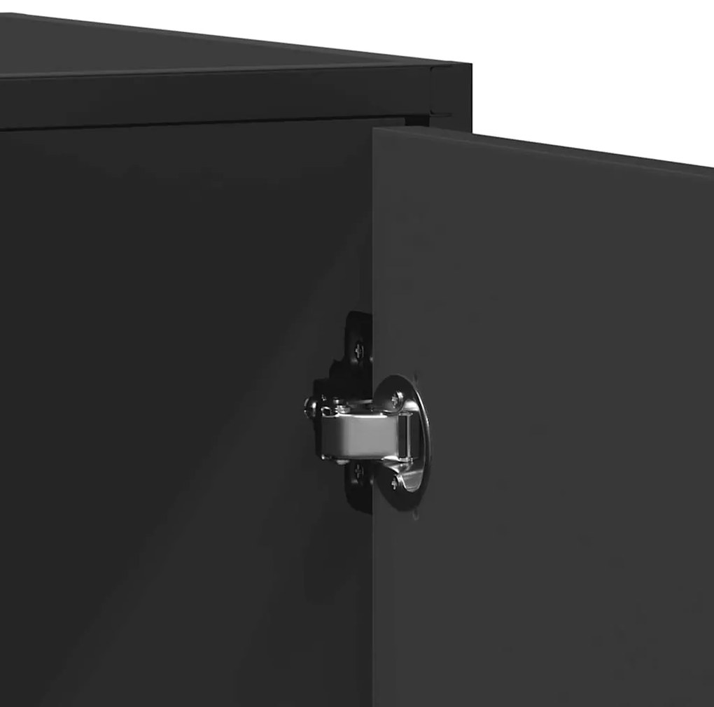 Aparador 92x35x76 cm derivados de madeira preto