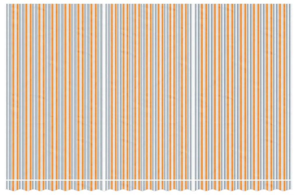 Tecido de substituição para toldo 5x3 m riscas multicor
