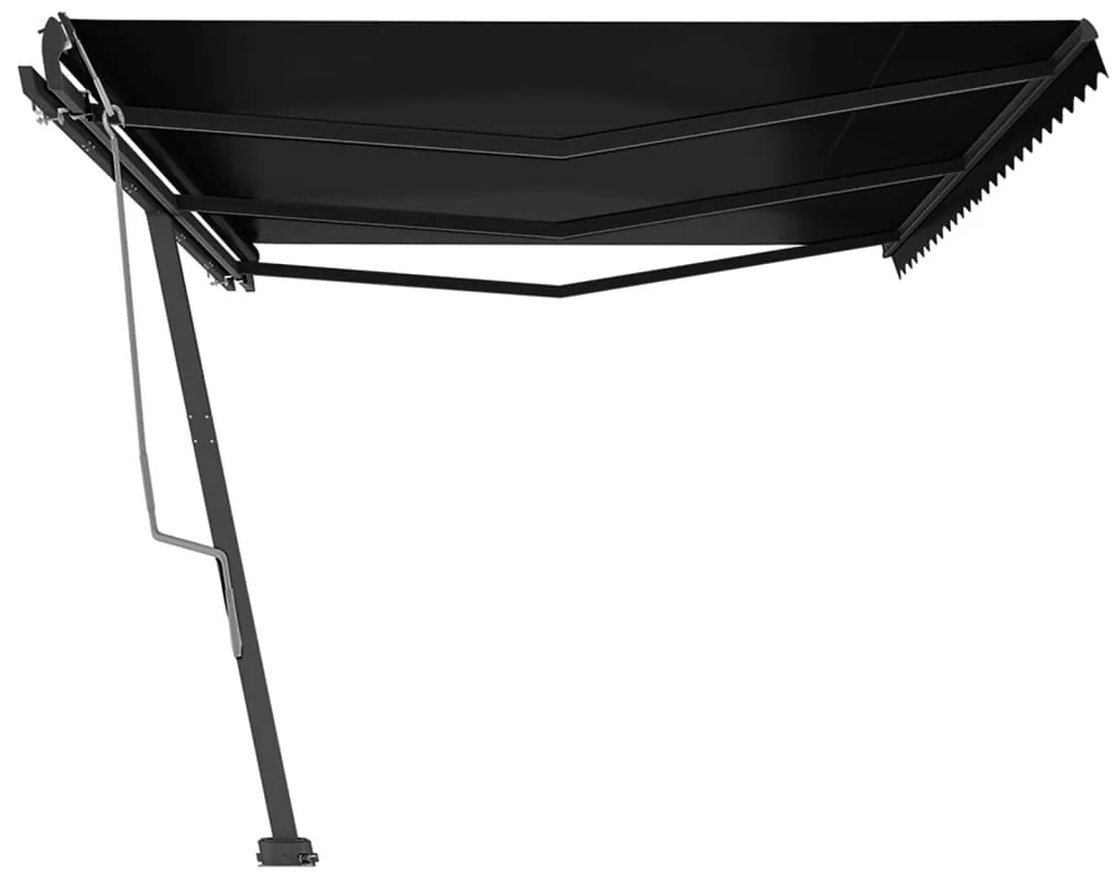 Toldo retrátil manual independente 600x350 cm antracite