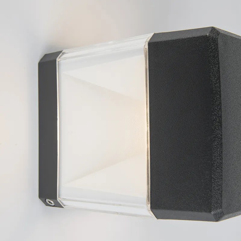Aplique moderno preto LED IP55 - ELISA Moderno