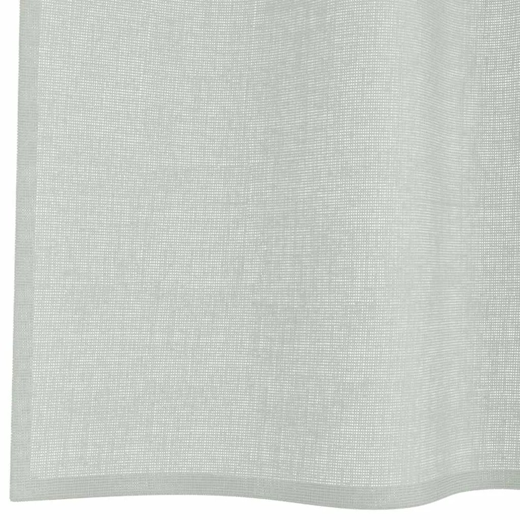 Cortinas de voile com laços 2 pcs cinzento-claro 140x245 cm