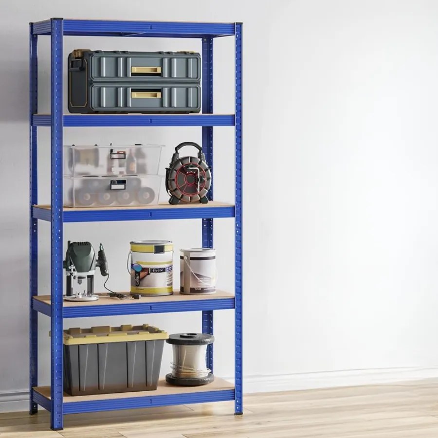 Estante de armazenamento 180 x 90 x 40 cm Azul