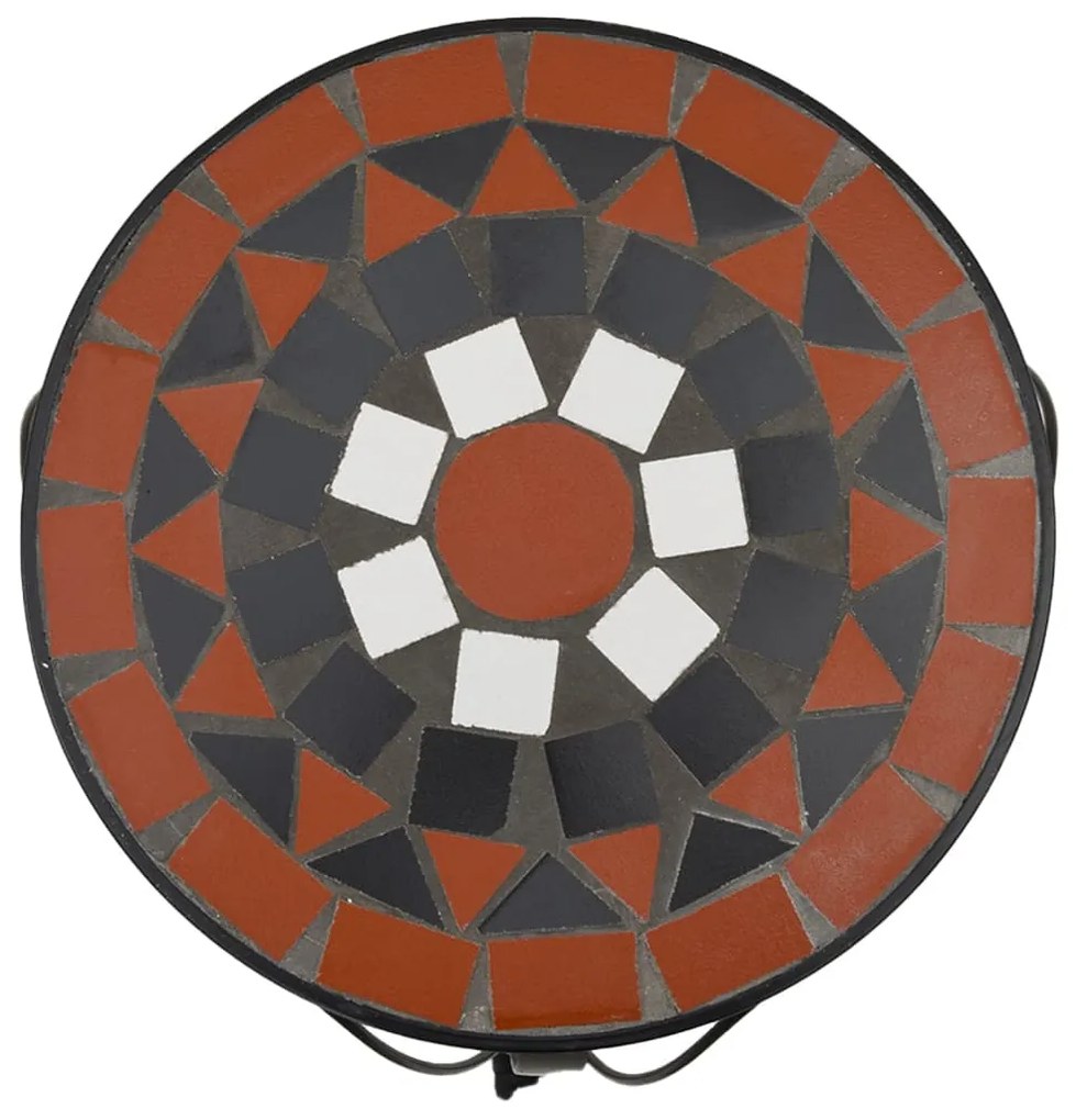 Suportes de plantas 3 pcs cerâmica terracota e branco