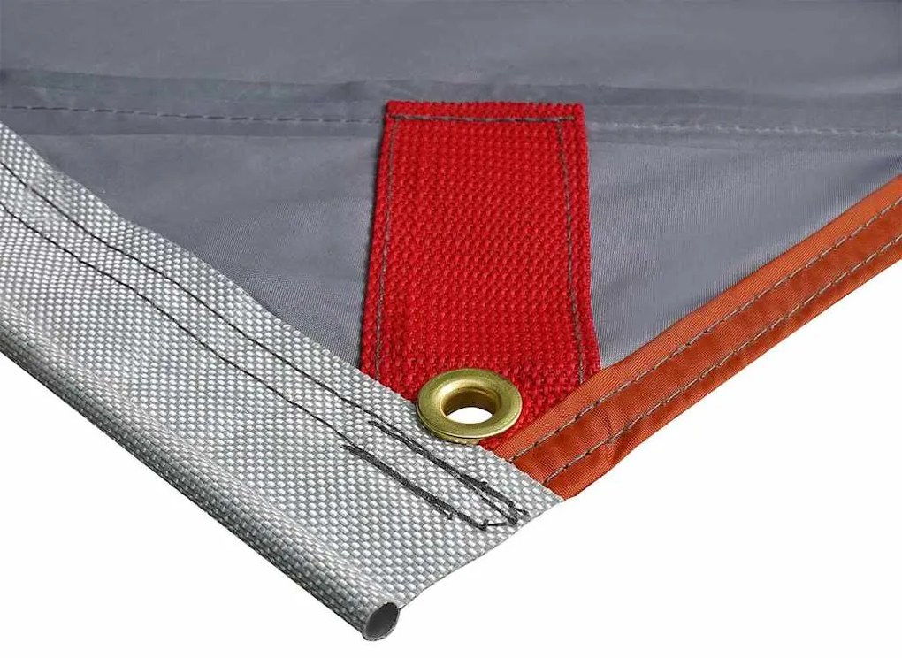 Lona Resistente à Água Cinza e Laranja 350 x 240 cm