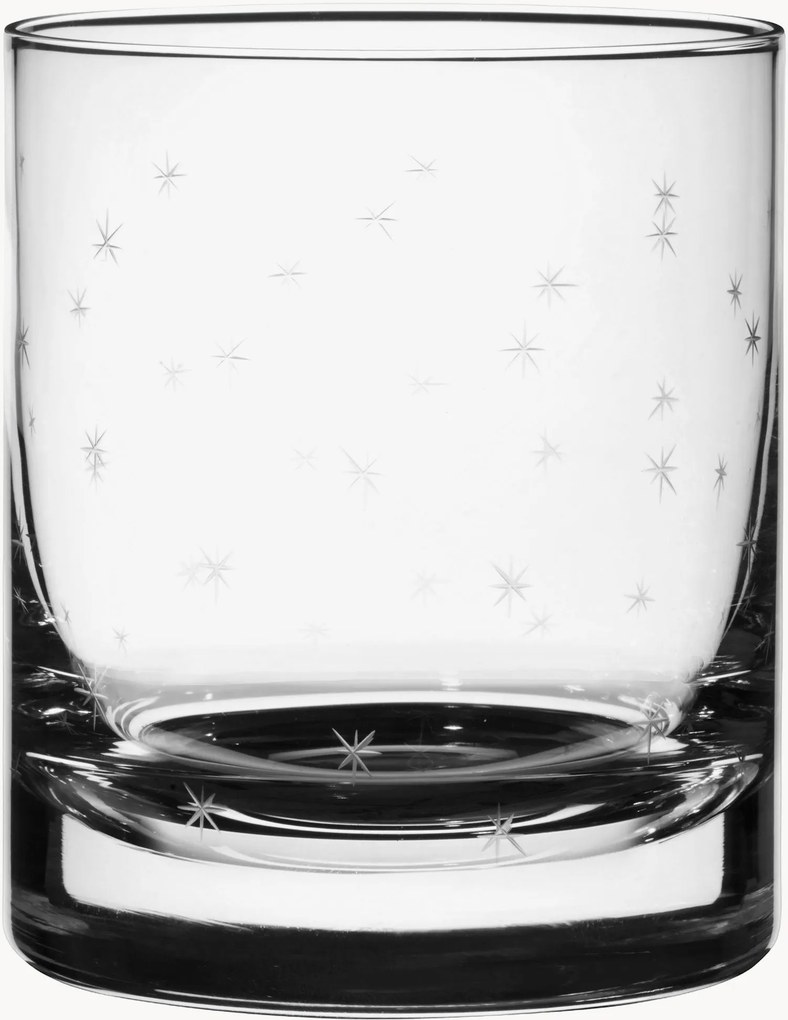Copos de uísque em cristal artesanal Stars, conjunto de 4