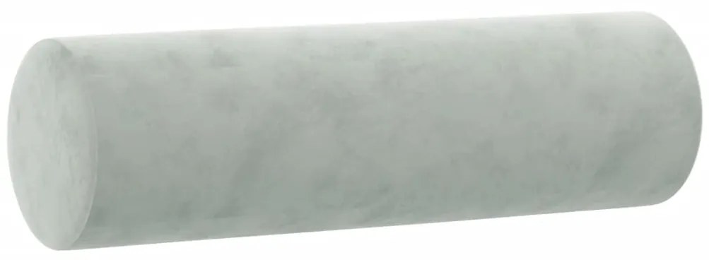 Sofá 2 lugares + almofadas decorativas 140cm veludo cinza-claro