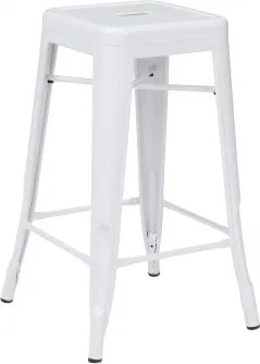 Pack De 4 Bancos Altos Empilháveis Em Aço Lix Branco & ↑65 Cm - Sklum