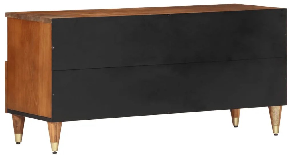 Móvel de TV 100x33x46 cm madeira de mangueira maciça