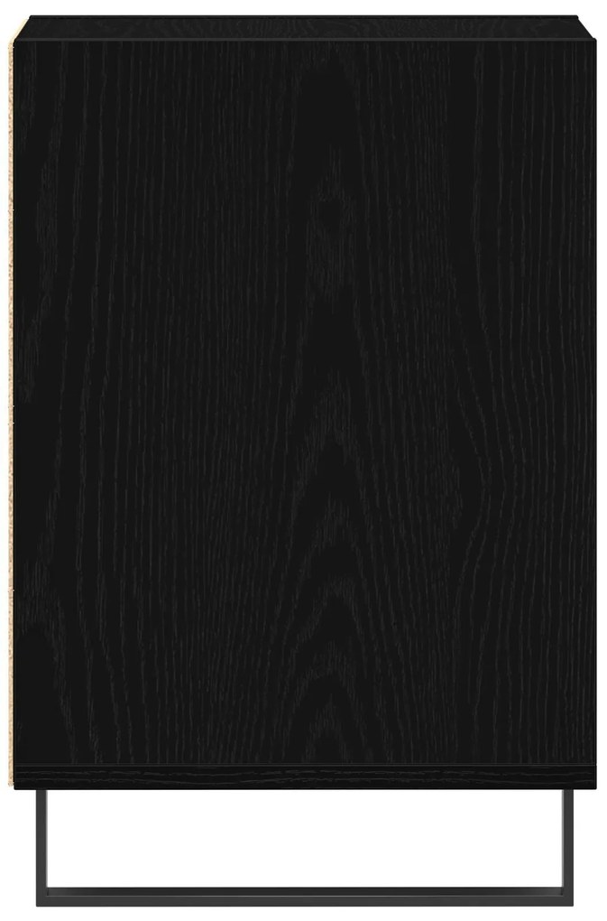 Armário para TV vidaXL Preto Carvalho 100x35x55 cm Madeira Engineered