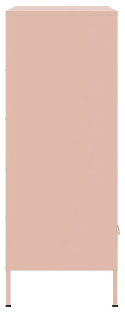 Móvel alto 68x39x101,5 cm aço rosa