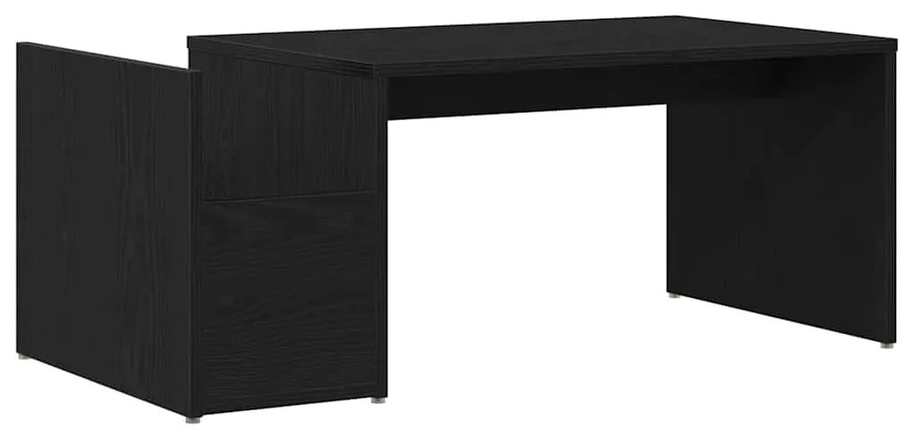 Mesa de Centro vidaXL Preta Carvalho 90x45x35 cm em Madeira de Engenha