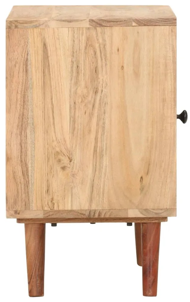 Mesa de cabeceira 40x30x50 cm madeira de acácia maciça