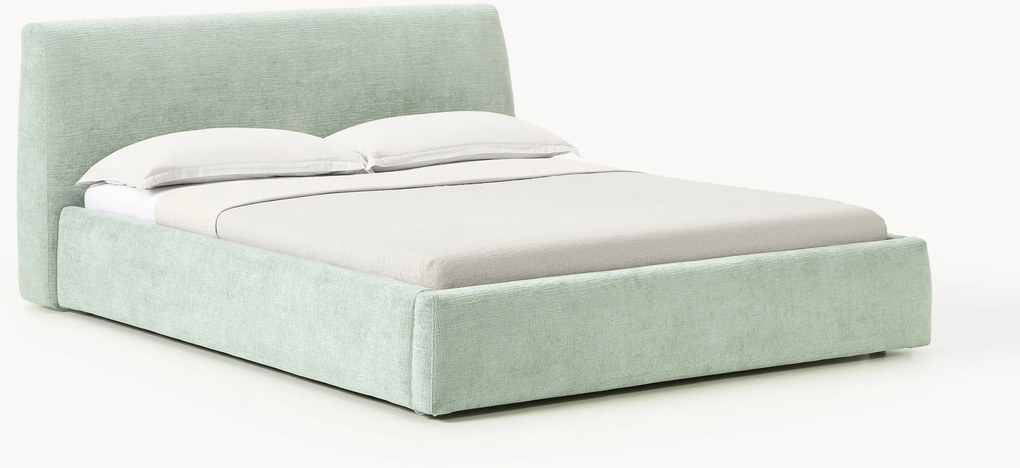 Cama estofada com arrumação Cloud