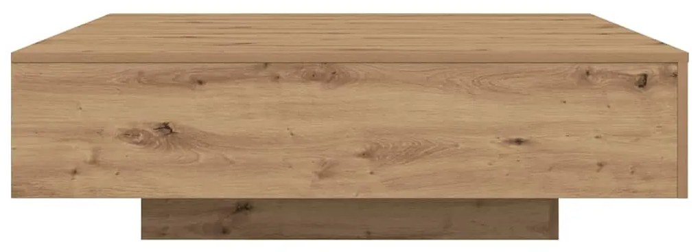 Mesa de Café com Luzes LED Carvalho Artisan 100x100x31 cm
