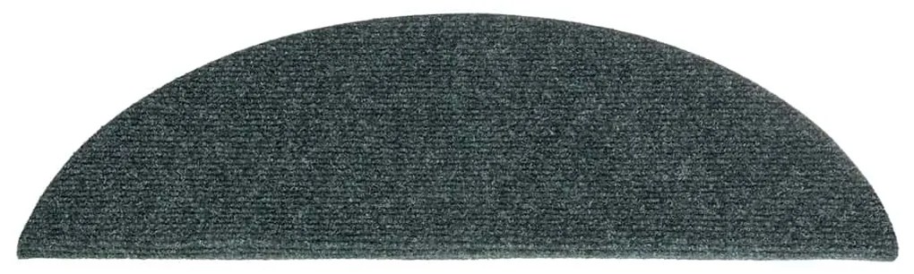 Tapetes de escada adesivos 20 pcs 56x17x3 cm verde
