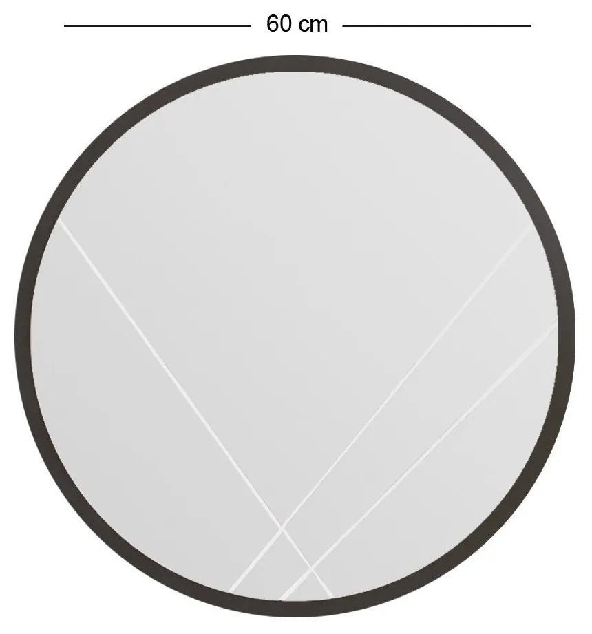 Espelho Gabel – Preto – 60 cm x 60 cm x 2,2 cm