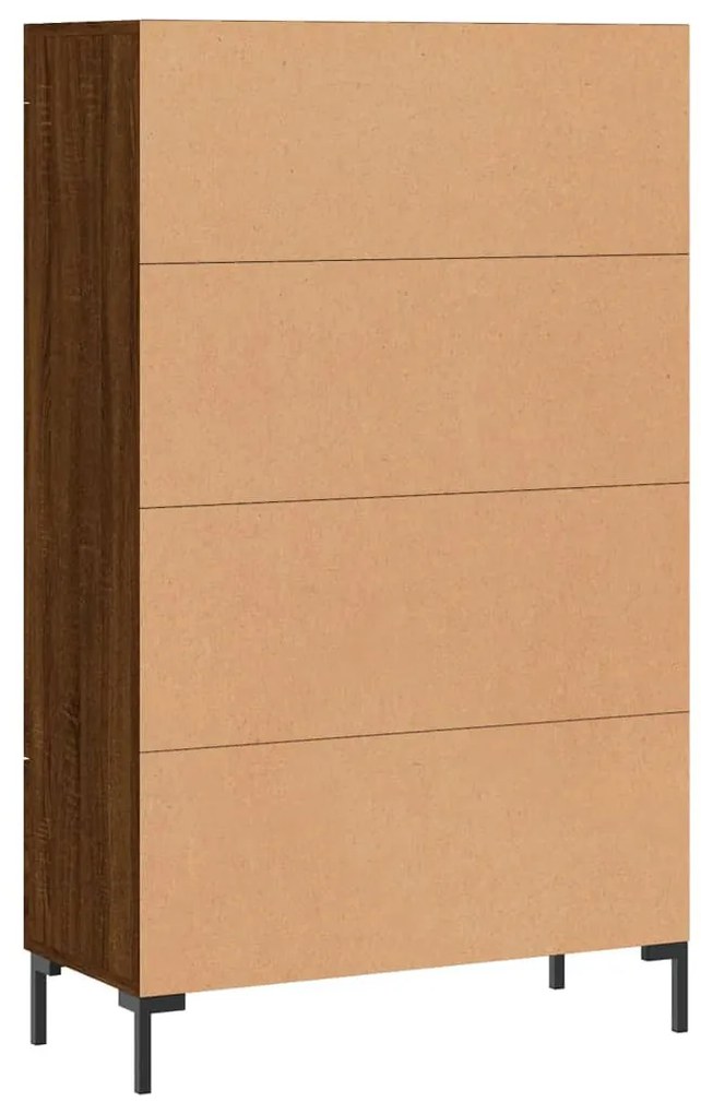 Armário alto derivados madeira 69,5x31x115 cm carvalho castanho