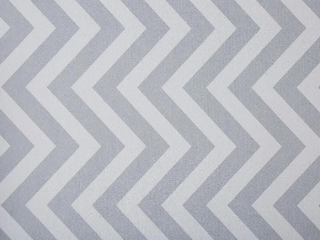 Tapete de poliéster branco e cinzento 70 x 200 cm SAIKHEDA Beliani