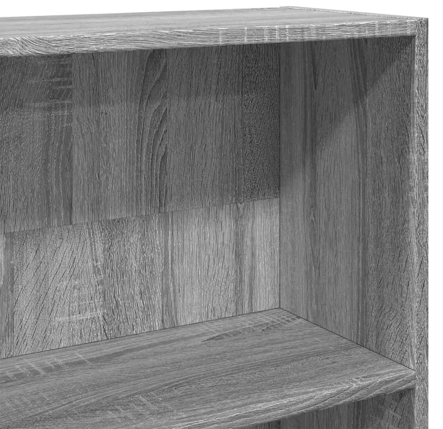 Estante 80x24x176 cm derivados de madeira cinzento sonoma