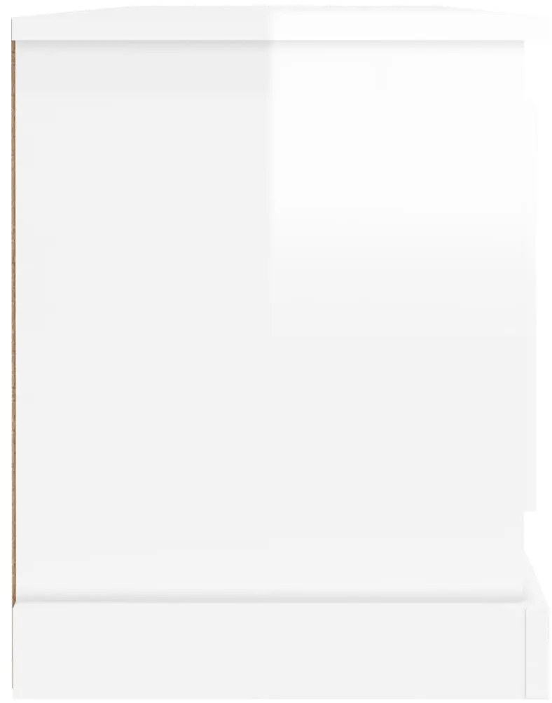 Móvel de TV 100x35,5x45 cm derivados madeira branco brilhante
