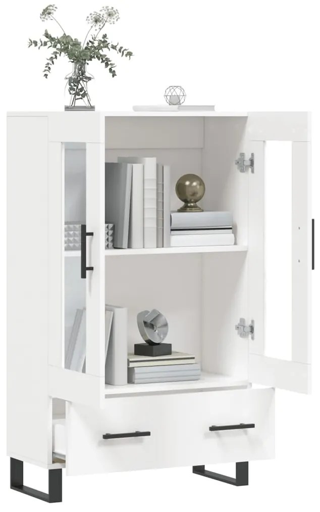 Aparador alto 69,5x31x115 cm derivados de madeira branco