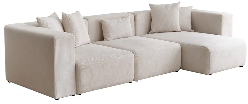 Sofá de Canto Yolo - Branco - 305cm x 89cm x 154cm