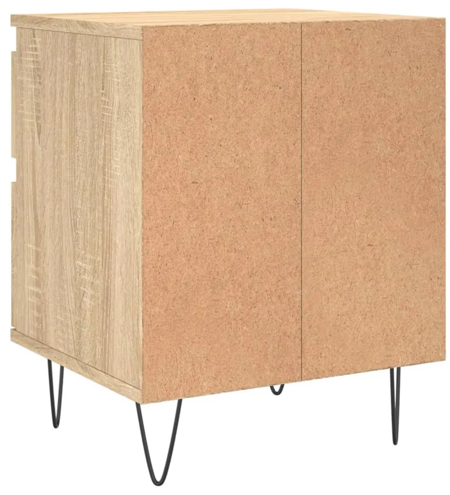 Mesa de cabeceira 40x35x50 cm derivados madeira carvalho sonoma