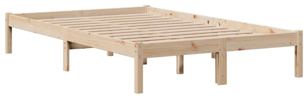 Cama com estante sem colchão 135x190 cm pinho maciço