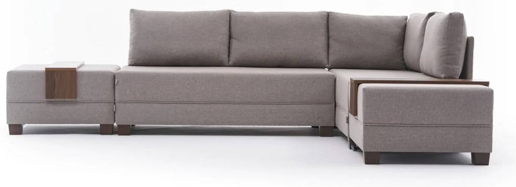 Sofá-Cama de Canto Fly – Creme – 210x70x280 cm