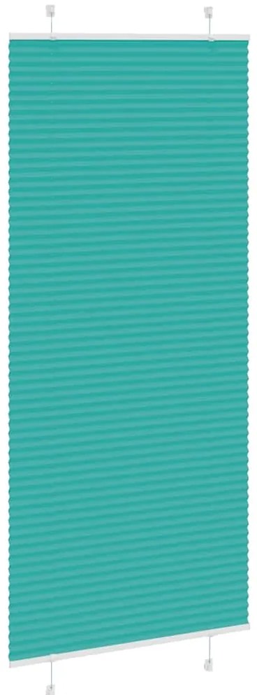 Gasolina verde Plissada Cega 90x200 cm Largura Tecido 89,4 cm