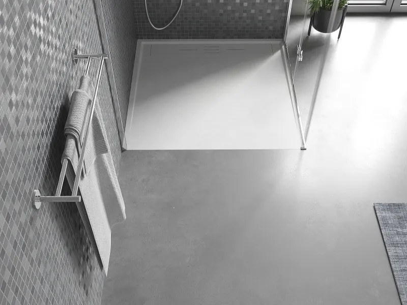 Mexen Amon base de duche quadrada SMC 100 x 100 cm, branca - 4F101010