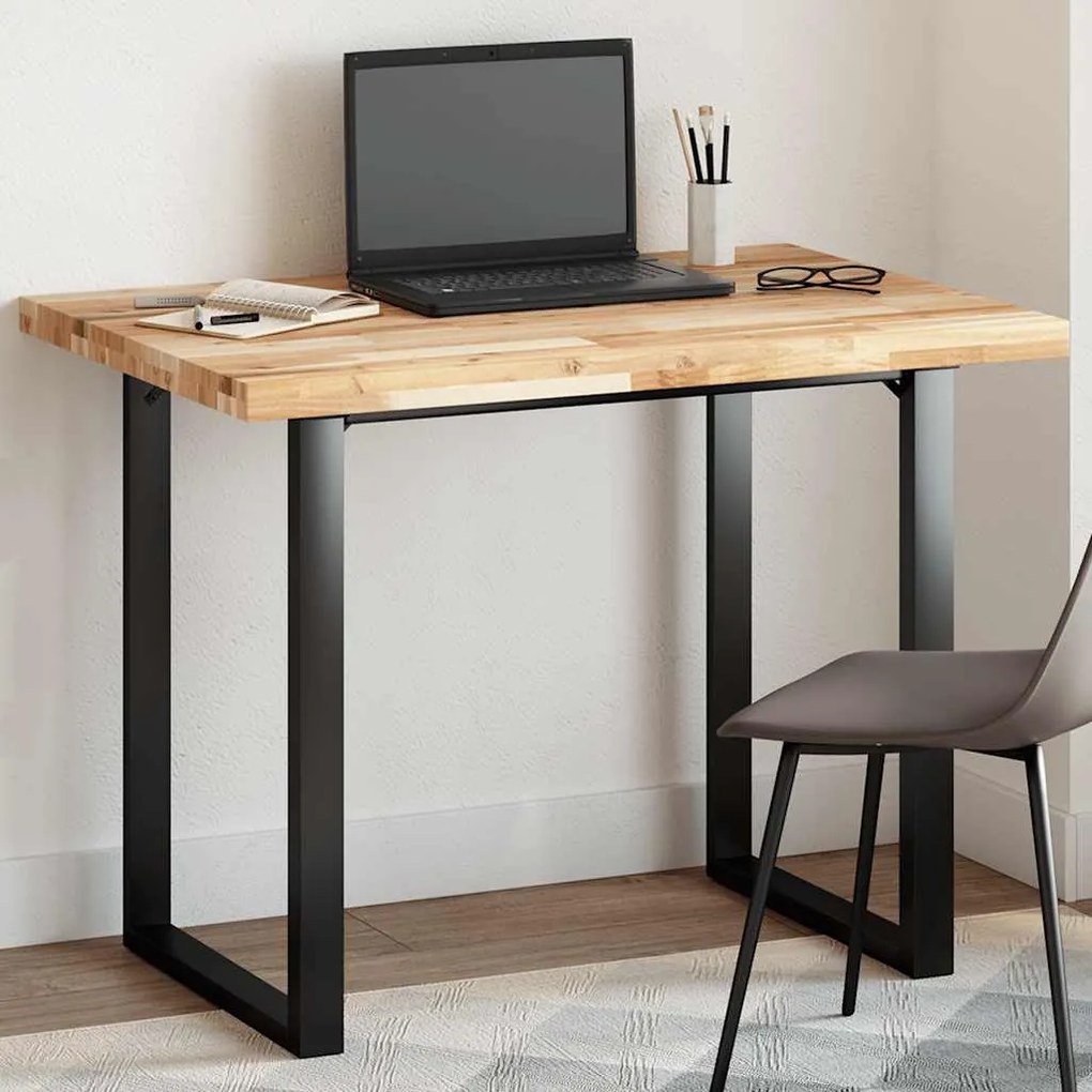 vidaXL Tampo de mesa retangular 100x70x4 cm madeira de acácia maciça