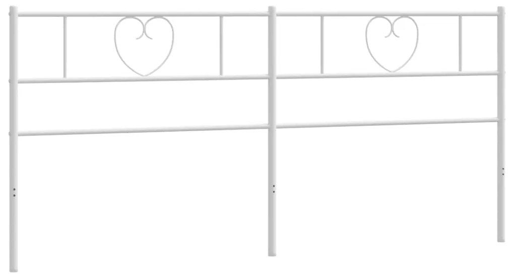 Cabeceira de cama 193 cm metal branco